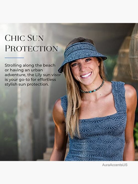 Wide Brim Packable Adjustable Sun Visor UPF 50+ Women\'s Hat